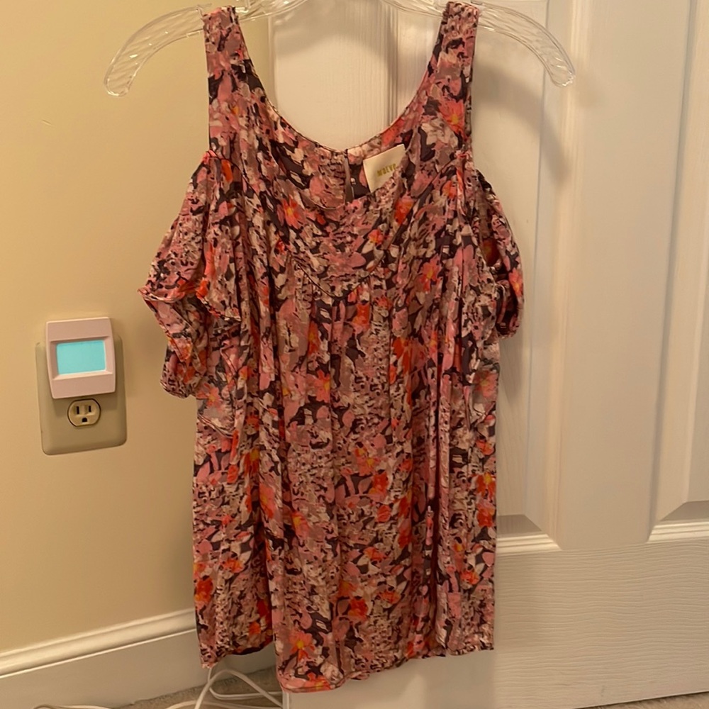 Beautiful floral Anthropologie blouse worn once